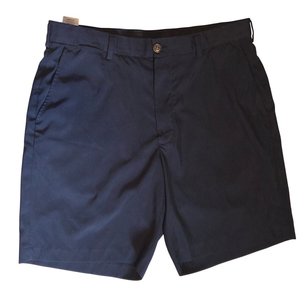 Brooks Brothers Performance Chino Shorts Polyester Golf Men's sz 35 Runs Small